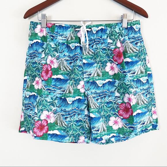Frank’s tropical print swim trunks Large NEW - Picture 2 of 14